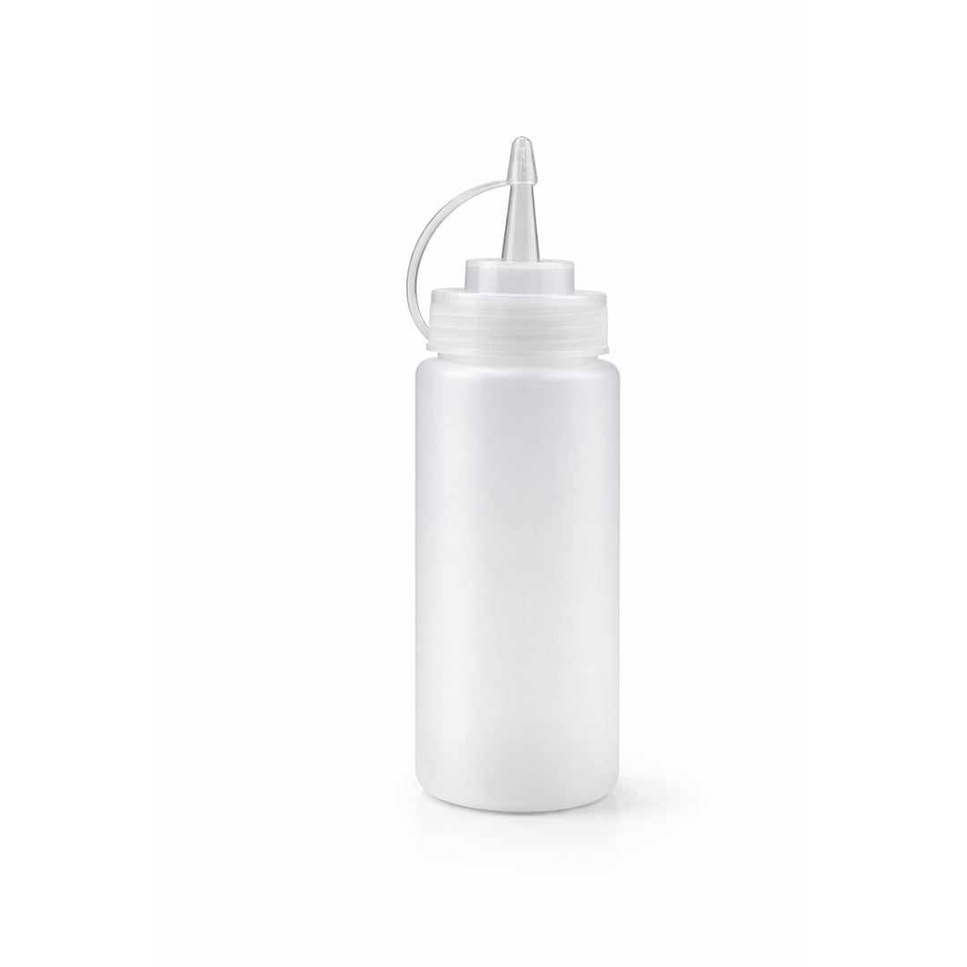 350ml Plastic Squeeze Bottle with Precision Nozzle Cap – Transparent Measuring Dispenser for Oil, Sauce, Ketchup, Vinegar & Dressing – Leakproof Food-Grade Kitchen Bottle for Cooking & Storage Main image