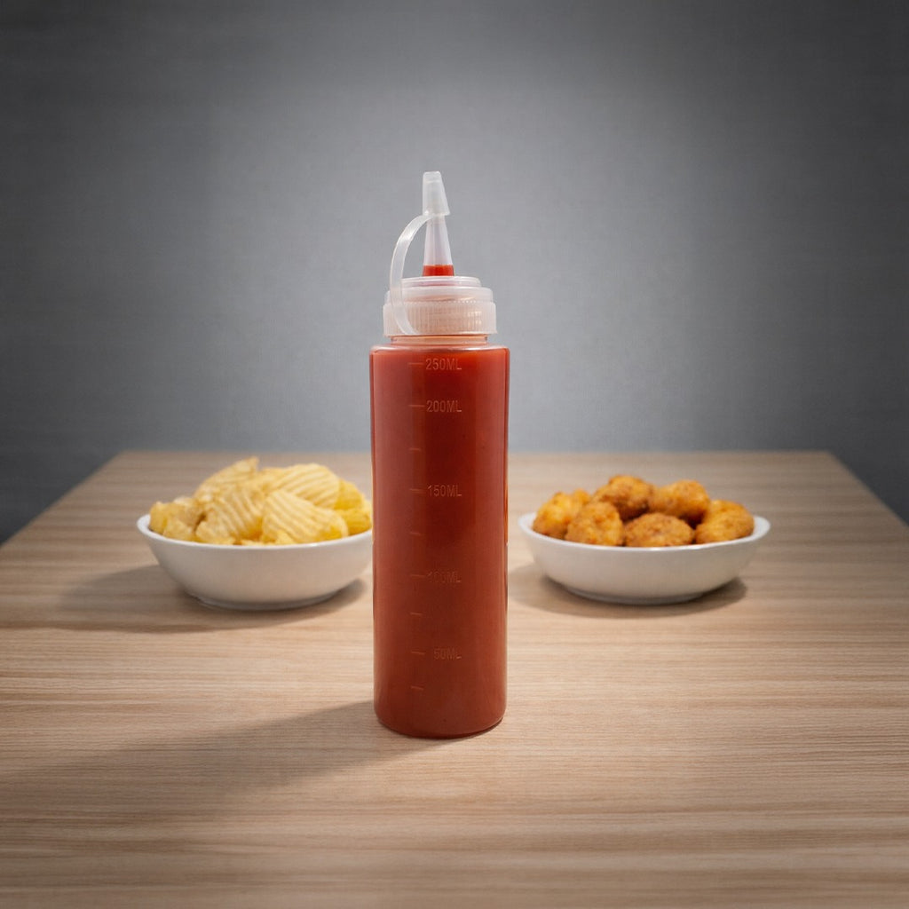 250ml Plastic Oil Dispenser Bottle with Nozzle Cap