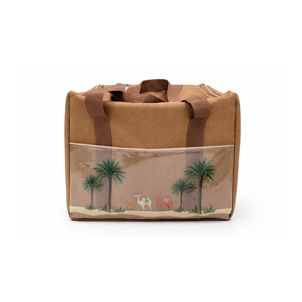 Insulated Thermal Cooler Bag with Compartments – Large Capacity Lunch & Food Storage Bag with Lid | Leakproof, Reusable Hot & Cold Storage Bag for Travel, Picnic & Grocery