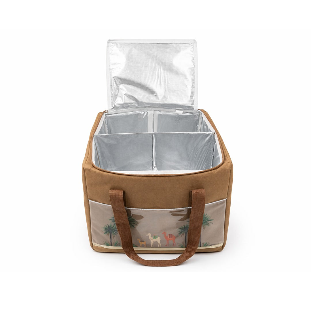 Insulated Thermal Cooler Bag with Compartments – Large Capacity Lunch & Food Storage Bag with Lid | Leakproof, Reusable Hot & Cold Storage Bag for Travel, Picnic & Grocery Main image