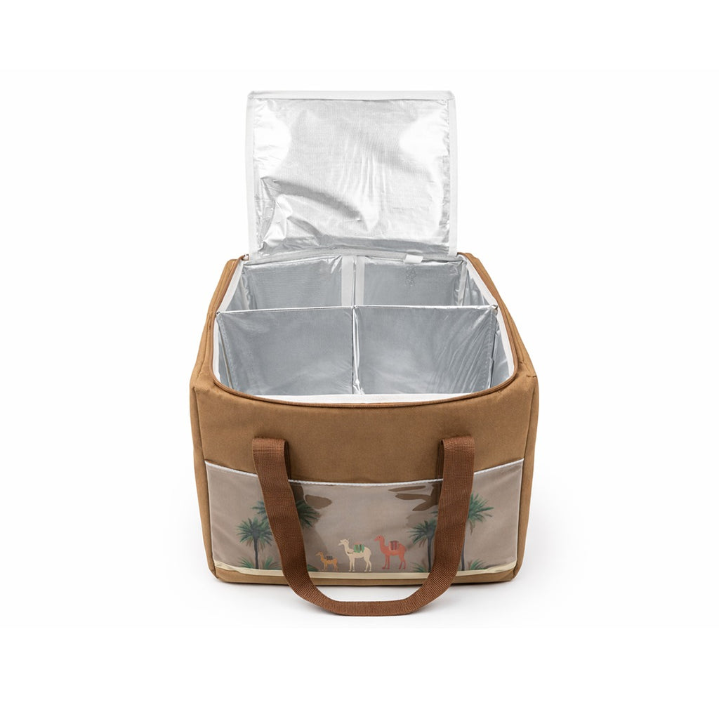 Insulated Thermal Cooler Bag with Compartments – Large Capacity Lunch & Food Storage Bag with Lid | Leakproof, Reusable Hot & Cold Storage Bag for Travel, Picnic & Grocery