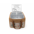 Insulated Thermal Cooler Bag with Compartments – Large Capacity Lunch & Food Storage Bag with Lid | Leakproof, Reusable Hot & Cold Storage Bag for Travel, Picnic & Grocery