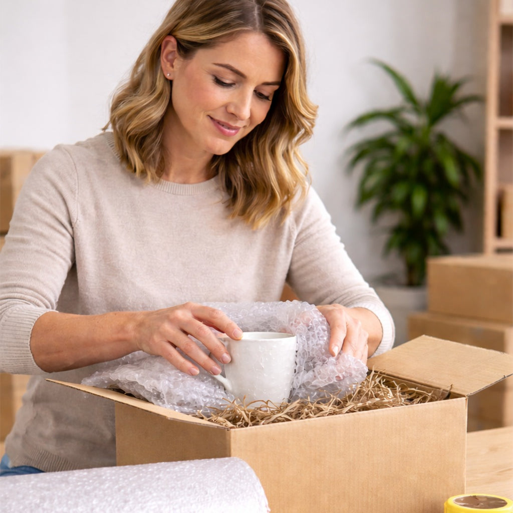 Bubble Wrap Roll – Air Bubble Packing Sheet for Safe Packaging, Protective Wrap for Fragile Items, Moving, Shipping & Storage
