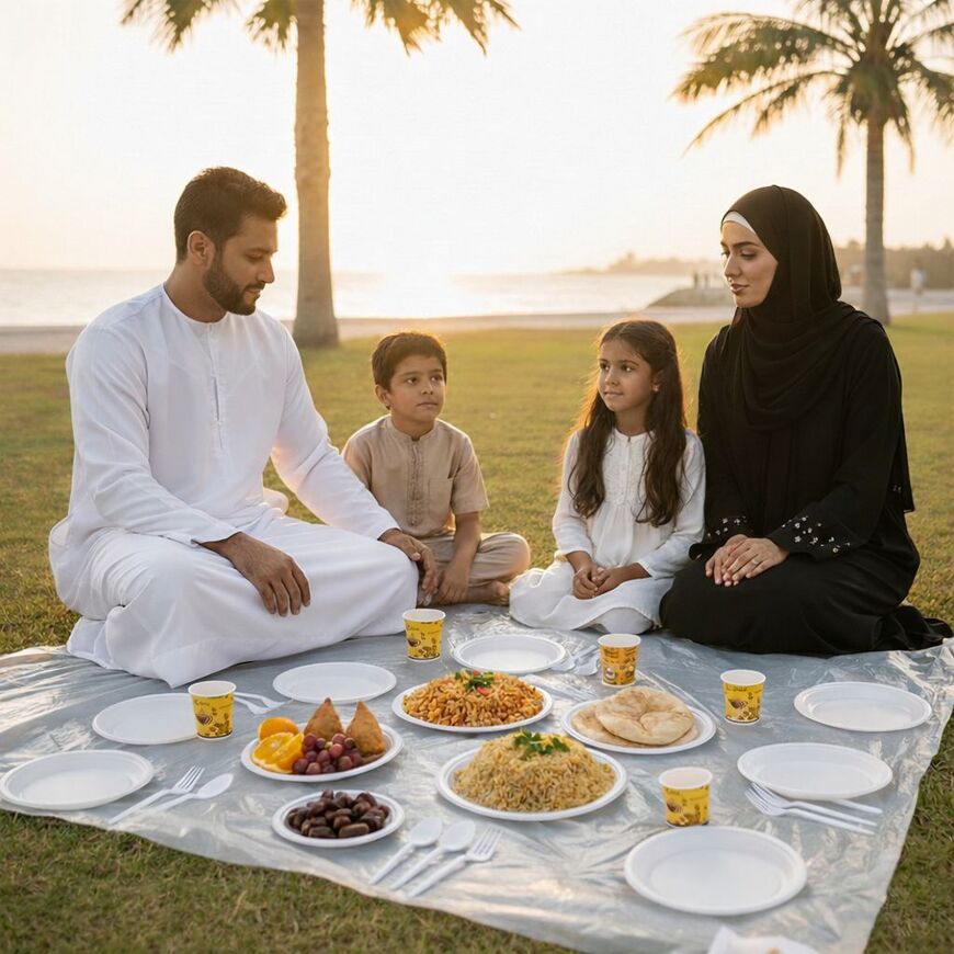 Disposable Festive Party Pack / Complete Disposable Dining Set