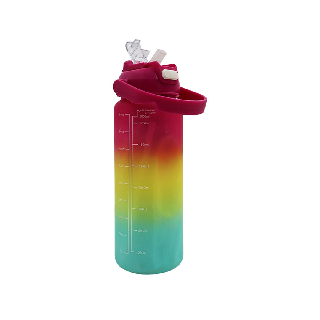 Colorful Reusable Water Bottle with Leakproof Lid – Portable BPA-Free Drinking Bottle for Gym, School, Office & Travel | Lightweight Durable Hydration Bottle for Kids & Adults Secondary image