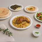 7 Inch Bio-Degradable Plates – Eco-Friendly Round Serving Plates for Food, Strong & Lightweight Plates for Parties, Catering, Picnics & Daily Use available in 10,25,50 pcs