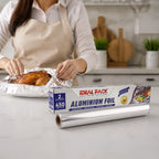 Ideal Pack Aluminium Foil Roll 450 mm Width – Heavy Duty Kitchen Foil for Wrapping, Baking, Grilling, Freezing & Food Storage | 2 Kg Gross Weight