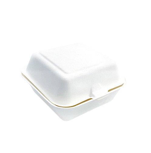 Eco-Friendly Burger Boxes with Hinged Cover – 500 Pack Bulk Main image