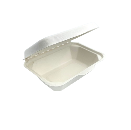 Bagasse Hinged Food Containers – 20 OZ – 600 Pack Wholesale Secondary image