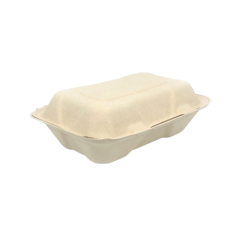 Biodegradable Single Section Takeaway Containers – 200 Pack Bulk