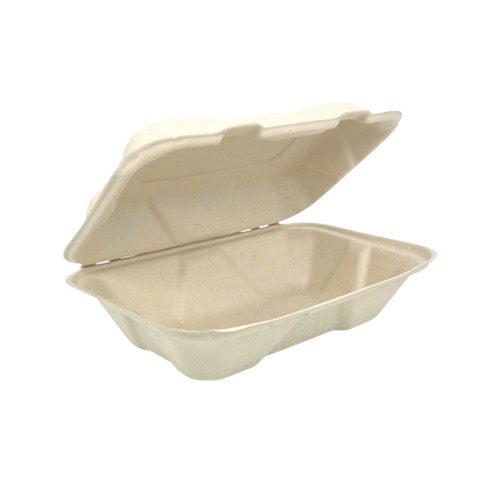 Biodegradable Single Section Takeaway Containers – 200 Pack Bulk