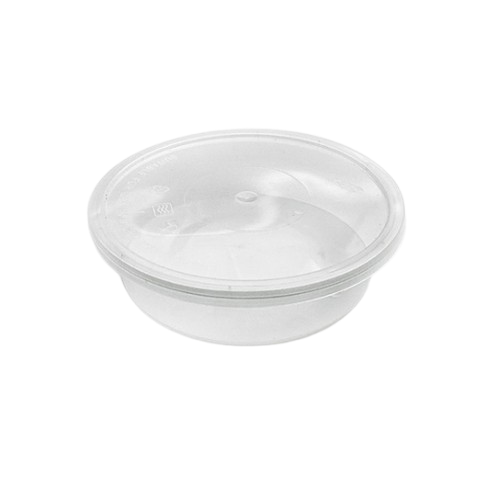 Round Transparent Microwavable Bowls with Lids – Bulk 2 Sizes Main image