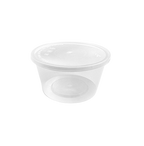 Round Transparent Microwavable Bowls with Lids – Bulk 2 Sizes