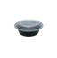 Black Round Microwavable Bowls with Lids – Bulk Supply