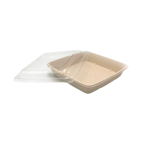 Biodegradable Large Containers with Clear Lid – 300 Pack Wholesale Secondary image