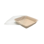 Biodegradable Large Containers with Clear Lid – 300 Pack Wholesale