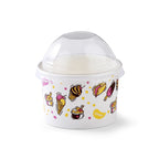 Printed Paper 4 oz Ice Cream Cup 50 Pieces