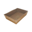 Kraft Paper Catering Boxes with PET Lid – 400 Pack Bulk