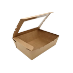 Small Kraft Paper Boxes with Window – 200 Pack Wholesale