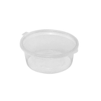 Clear Round Sauce Cups with Hinged Lid (1/2/4 oz) – Bulk