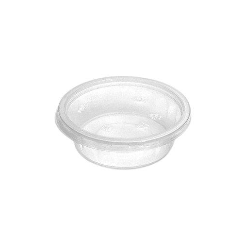 6.5 oz Clear Round Design Bowls with Lids – 1000 Pack Bulk Main image
