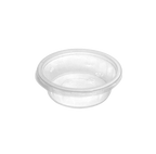 6.5 oz Clear Round Design Bowls with Lids – 1000 Pack Bulk