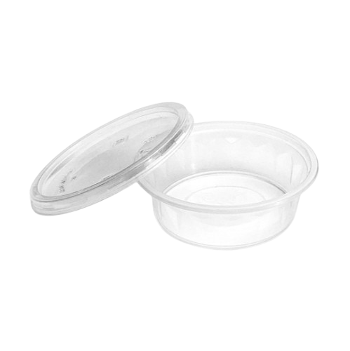 6.5 oz Clear Round Design Bowls with Lids – 1000 Pack Bulk Secondary image