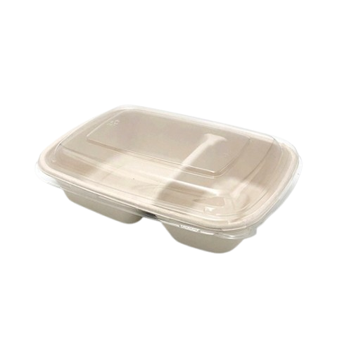 2-Compartment Biodegradable Bento Boxes – 300 Pack Wholesale Main image