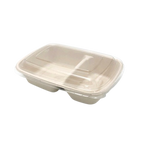 2-Compartment Biodegradable Bento Boxes – 300 Pack Wholesale