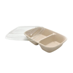 2-Compartment Biodegradable Bento Boxes – 300 Pack Wholesale