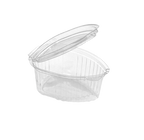 1.6 oz PET Oval Sauce Cups with Hinged Lid – 252 pcs Carton