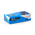 Powder Free Vinyl Gloves Black large