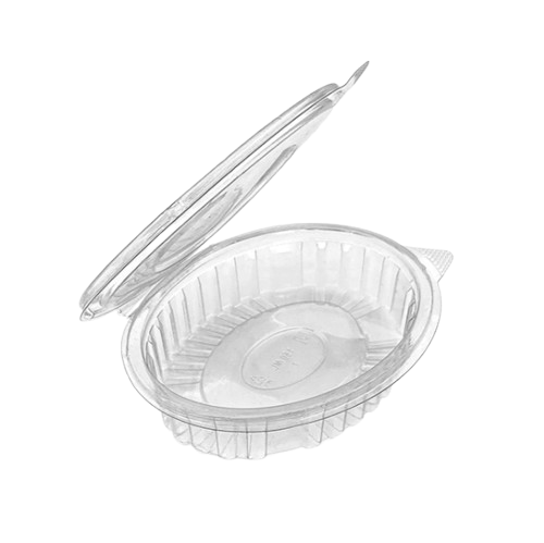 PET Oval Hinged Food Containers – 800 Pack Wholesale