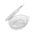 PET Oval Hinged Food Containers – 800 Pack Wholesale