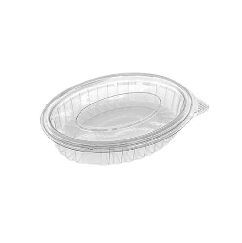 PET Oval Hinged Food Containers – 800 Pack Wholesale Main image