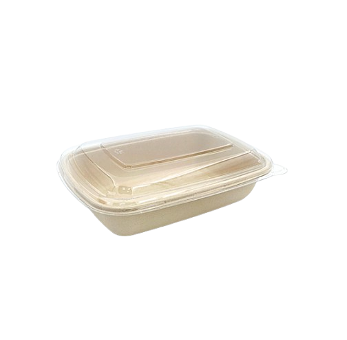 Large Biodegradable Delivery Containers with Lid – 300 Pack