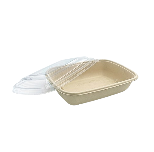 Large Biodegradable Delivery Containers with Lid – 300 Pack Secondary image